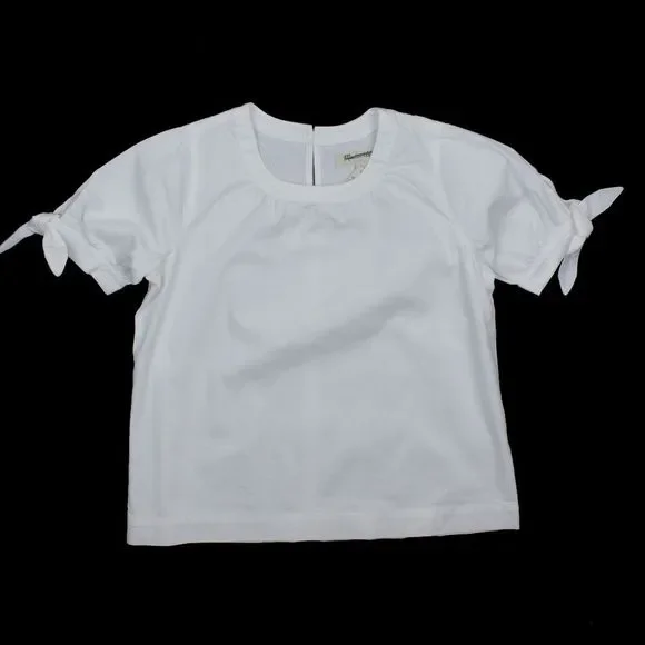 New MADEWELL Size XS Denim Tie-Cuff Shirt in Pure White - Picture 5 of 7